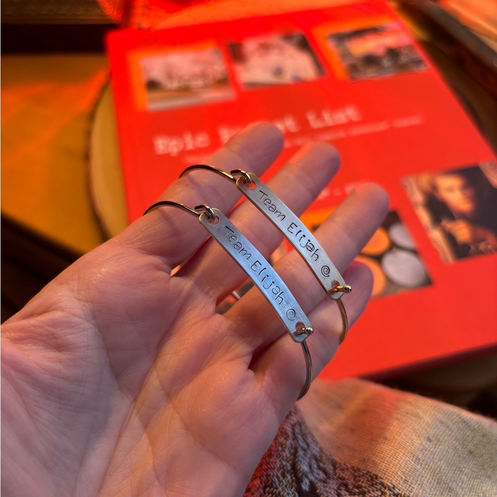 NEW Elijah TVDu Team bangle silver gold metal bracelet friendship PeacedbyAlise